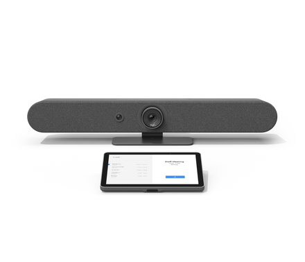 Logitech Rally Bar Mini + Tap IP video conferencing room system, model 991-000388