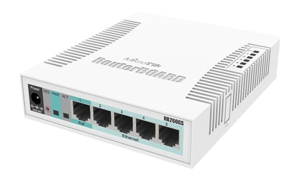 Mikrotik RB260GS 5x Gigabit Ethernet Smart Switch Mikrotik RB260GS 5x Gigabit Ethernet Smart Switch