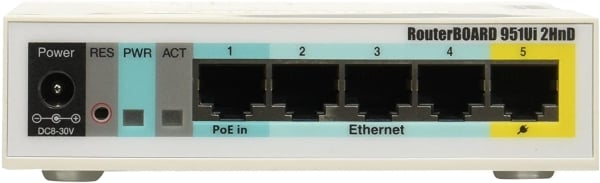 Mikrotik RB951Ui-2HnD 5 Ethernet Ports RouterBOARD Mikrotik RB951Ui-2HnD 5 Ethernet Ports RouterBOARD