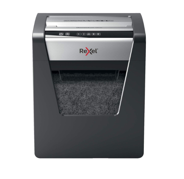 Rexel Momentum M515 High-Security Micro Cut Shredder, P-5, 230mm, Jam-Free Rexel Momentum M515 High-Security Micro Cut Shredder, P-5, 230mm, Jam-Free