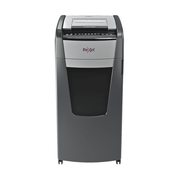 Rexel Optimum Auto+750X 750 Sheet 80 gsm P-4 Jam-Free Auto Reverse Function Cross Cut Shredder Rexel Optimum Auto+750X 750 Sheet 80 gsm P-4 Jam-Free Auto Reverse Function Cross Cut Shredder
