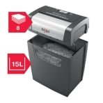 Rexel Momentum X308 8 Sheet 80 gsm P-3 Jam-Free Auto Reverse Function Cross Cut Shredder Rexel Momentum X308 8 Sheet 80 gsm P-3 Jam-Free Auto Reverse Function Cross Cut Shredder