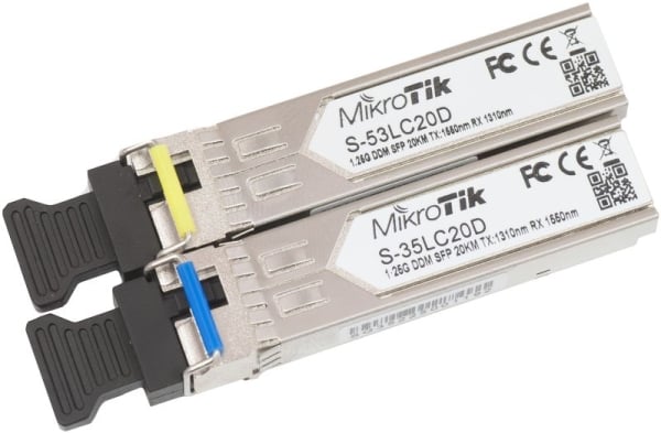 Mikrotik S-3553LC20D 2 SFP Single Mode Module Kit Mikrotik S-3553LC20D 2 SFP Single Mode Module Kit