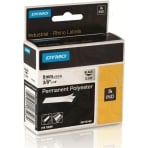 Dymo Rhino S0718160 Permanent Polyester Tape 9mm x 5.5m - Black on Clear Dymo Rhino S0718160 Permanent Polyester Tape 9mm x 5.5m - Black on Clear