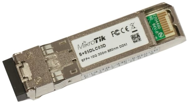 Mikrotik S+85DLC03D SFP+ 300m Multi Mode Transceiver Mikrotik S+85DLC03D SFP+ 300m Multi Mode Transceiver