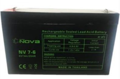 Nova NV7-6 Volts AGM-VRLA Sealed Lead Acid Battery