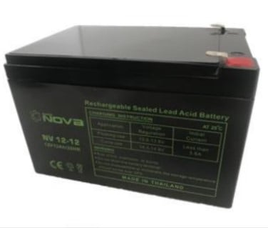 Nova NV12-12 Volts AGM-VRLA Sealed Lead Acid Battery