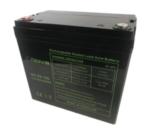 Nova NV55-12L Volts AGM-VRLA Sealed Lead Acid Battery