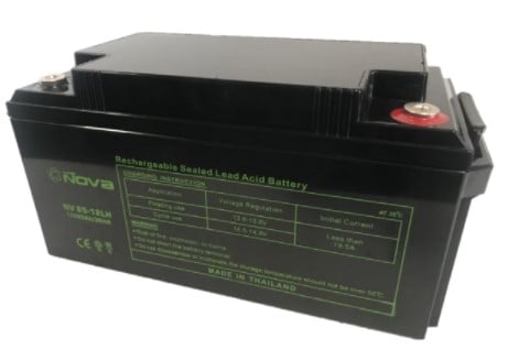 Nova NV65-12LH Volts AGM-VRLA Sealed Lead Acid Battery