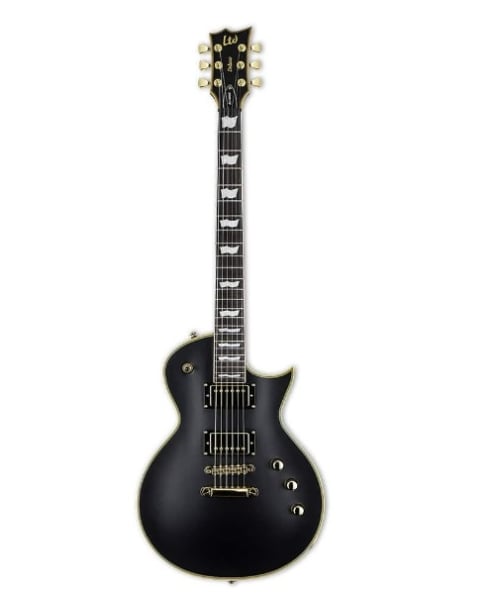 ESP LTD Deluxe Eclipse EC-1000 Duncan with Macassar Ebony Fretboard, Vintage Black Finish ESP LTD Deluxe Eclipse EC-1000 Duncan with Macassar Ebony Fretboard, Vintage Black Finish