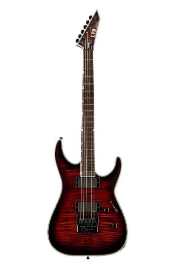 ESP LTD MH-1000 EverTune Guitar, Flamed Maple Dark Brown Sunburst Finish ESP LTD MH-1000 EverTune Guitar, Flamed Maple Dark Brown Sunburst Finish