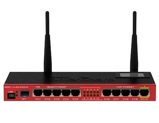MikrotiK RB2011UiAS-2HnD-IN 128MB RAM Five Gigabit LAN Ports Router MikrotiK RB2011UiAS-2HnD-IN 128MB RAM Five Gigabit LAN Ports Router
