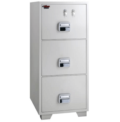 EAGLE SF-680-3TKX FIRE RESISTANT FILING CABINET, 3 DRAWERS, 2 KEYS LOCK
