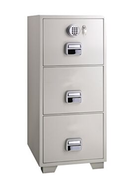 EAGLE SF-680-3EKX FIRE RESISTANT FILING CABINET, 3 DRAWERS, DIGITAL & KEY LOCK