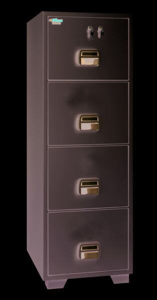 EAGLE SF-680-4EKX FIRE RESISTANT FILING CABINET, 4 DRAWERS, DIGITAL WITH KEY LOCK