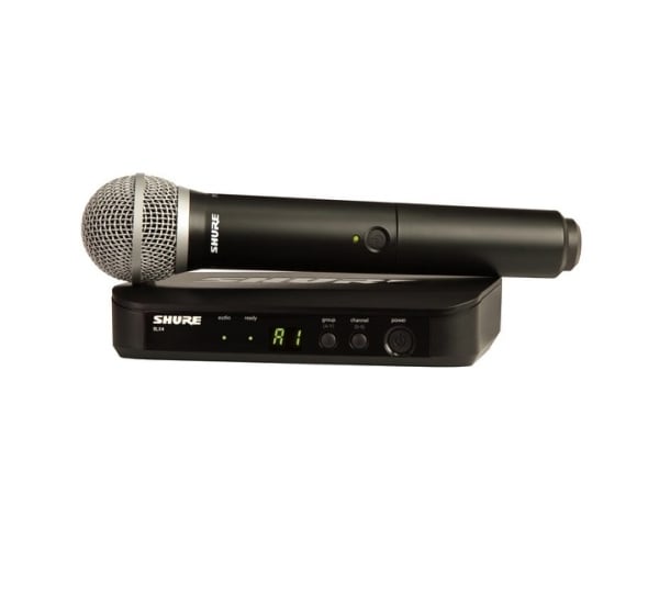 Shure BLX24UK/PG58X-K14 Handheld Wireless Microphone With PG58 Shure BLX24UK/PG58X-K14 Handheld Wireless Microphone With PG58