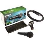 Shure PGA58-XLR Cardioid Dynamic Vocal Microphone with XLR-to-XLR Cable Shure PGA58-XLR Cardioid Dynamic Vocal Microphone with XLR-to-XLR Cable
