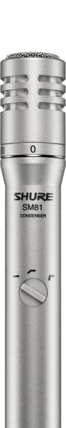 Shure SM81-LC - Cardioid Instrument Condenser Microphone Shure SM81-LC - Cardioid Instrument Condenser Microphone