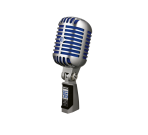 Shure Super 55 Supercardioid Dynamic Microphone (Silver with Blue Foam) Shure Super 55 Supercardioid Dynamic Microphone (Silver with Blue Foam)
