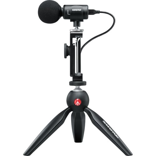 Shure Video Kit Digital Stereo Microphone and Accessories for Smartphones Shure Video Kit Digital Stereo Microphone and Accessories for Smartphones