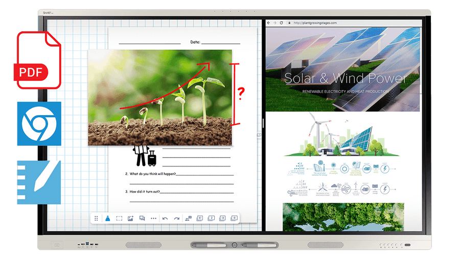 SMART Board MX086-V5 interactive display