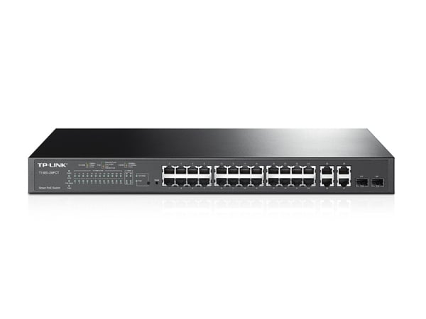 TP-Link TL-SL2428 24-Port 10/100Mbps + 4-Port Gigabit Smart PoE+ Switch TP-Link TL-SL2428 24-Port 10/100Mbps + 4-Port Gigabit Smart PoE+ Switch