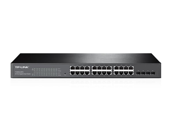 TP-Link T1600G-28TS (TL-SG2424) JetStream 24-Port Gigabit Smart Switch with 4 SFP Slots TP-Link T1600G-28TS (TL-SG2424) JetStream 24-Port Gigabit Smart Switch with 4 SFP Slots