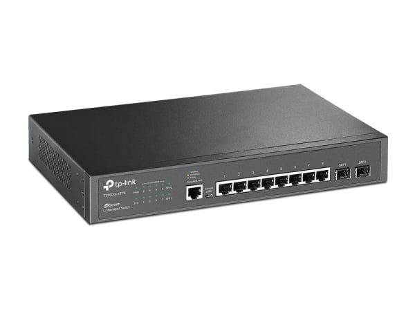 TP-Link T2500G-10TS (TL-SG3210) JetStream 8-Port Gigabit L2 Managed Switch with 2 SFP Slots TP-Link T2500G-10TS (TL-SG3210) JetStream 8-Port Gigabit L2 Managed Switch with 2 SFP Slots