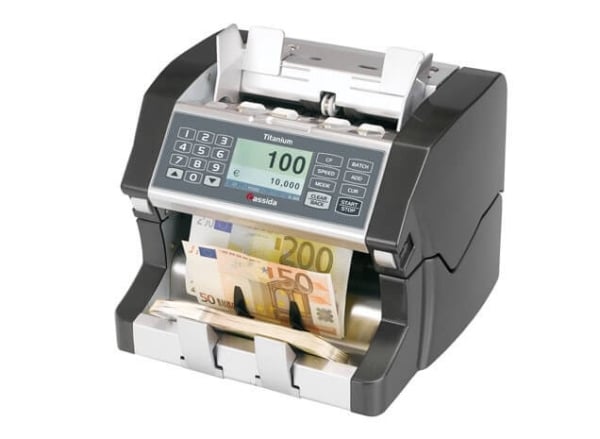 Cassida Titanium Currency Counting Machine - 3 Currencies Support, Fast & Accurate Bill Counting Machine