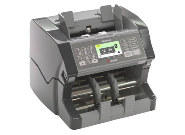 Cassida Titanium Currency Counting Machine 5 Currencies High-Speed, Multi-Currency Counter Cassida Titanium Currency Counting Machine 5 Currencies High-Speed, Multi-Currency Counter