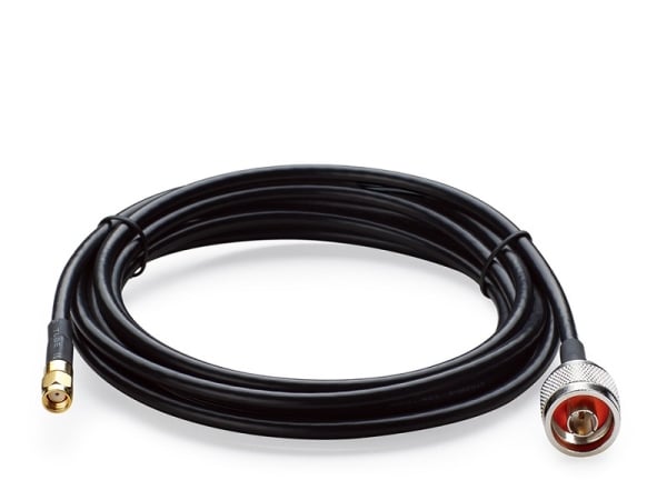 TP-Link TL-ANT24PT3 2.4 GHz 3 Meter N Male To RP-SMA Male Connector Pigtail Cable TP-Link TL-ANT24PT3 2.4 GHz 3 Meter N Male To RP-SMA Male Connector Pigtail Cable
