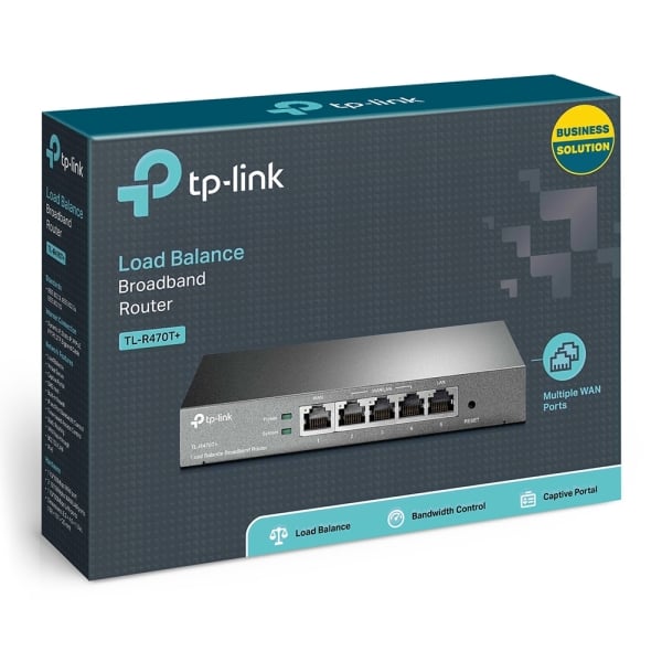 TP-Link TL-R470T+ Desktop Load Balance Broadband Router TP-Link TL-R470T+ Desktop Load Balance Broadband Router