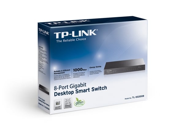 TP-Link TL-SG2008 8-Port Gigabit Smart Switch TP-Link TL-SG2008 8-Port Gigabit Smart Switch