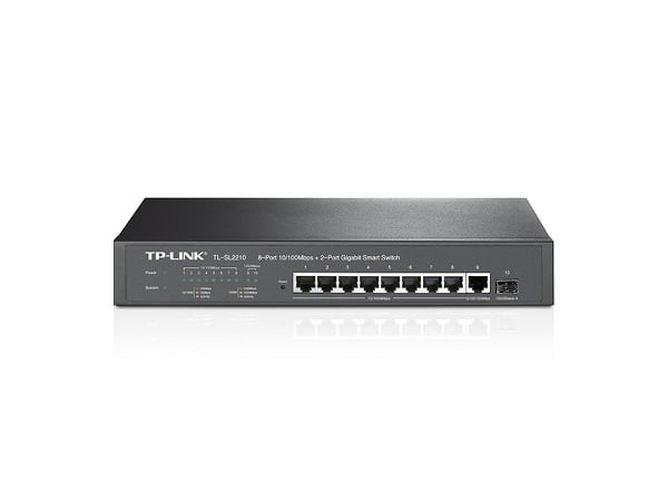 TP-Link TL-SL2210 8-Port 10/100Mbps + 2-Port Gigabit Smart Switch TP-Link TL-SL2210 8-Port 10/100Mbps + 2-Port Gigabit Smart Switch
