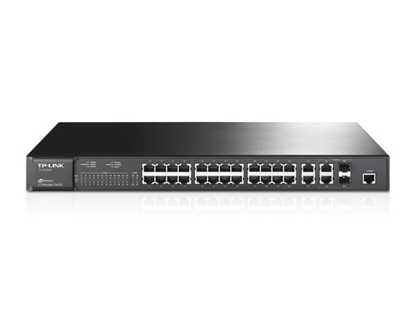 TP-Link TL-SL3428 JetStream 24-Port 10/100Mbps + 4-Port Gigabit L2 Managed Switch TP-Link TL-SL3428 JetStream 24-Port 10/100Mbps + 4-Port Gigabit L2 Managed Switch