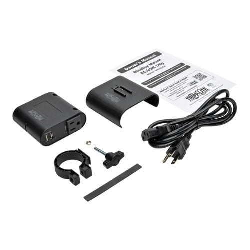 Tripp Lite AC/USB Charging Clip for Display Mounts Tripp Lite AC/USB Charging Clip for Display Mounts