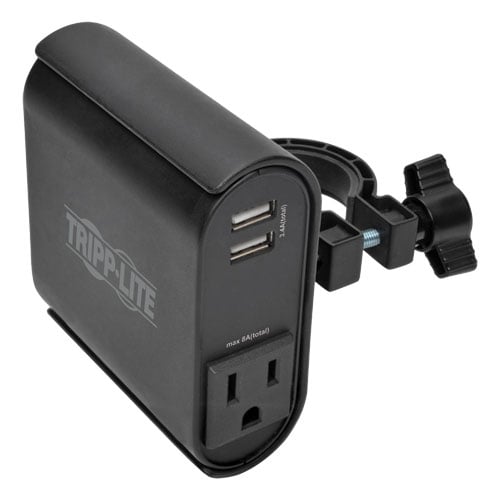 Tripp Lite AC/USB Charging Clip for Display Mounts Tripp Lite AC/USB Charging Clip for Display Mounts