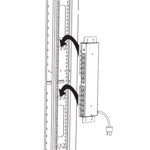 Tripp Lite SmartRack Bracket Accessory, Enables Vertical Installation of 1U PDUs, Power Strips and Surge Protectors Tripp Lite SmartRack Bracket Accessory, Enables Vertical Installation of 1U PDUs, Power Strips and Surge Protectors
