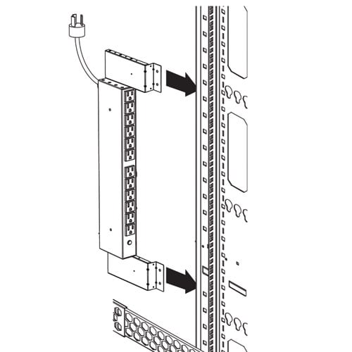 Tripp Lite SmartRack Bracket Accessory, Enables Vertical Installation of 1U PDUs, Power Strips and Surge Protectors Tripp Lite SmartRack Bracket Accessory, Enables Vertical Installation of 1U PDUs, Power Strips and Surge Protectors