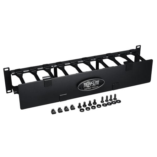 Tripp Lite SmartRack 1U High Capacity Horizontal Cable Manager Finger Duct with Dual-Hinge Cover Tripp Lite SmartRack 1U High Capacity Horizontal Cable Manager Finger Duct with Dual-Hinge Cover