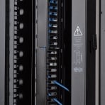 Tripp Lite SmartRack 6-ft Vertical Cable Manager, Double Finger Duct with Cover & Toolless Mounting Tripp Lite SmartRack 6-ft Vertical Cable Manager, Double Finger Duct with Cover & Toolless Mounting