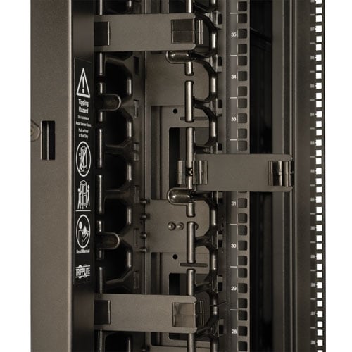 Tripp Lite SmartRack 3 in. Wide High Capacity Vertical Cable Manager, Double Finger Duct Tripp Lite SmartRack 3 in. Wide High Capacity Vertical Cable Manager, Double Finger Duct