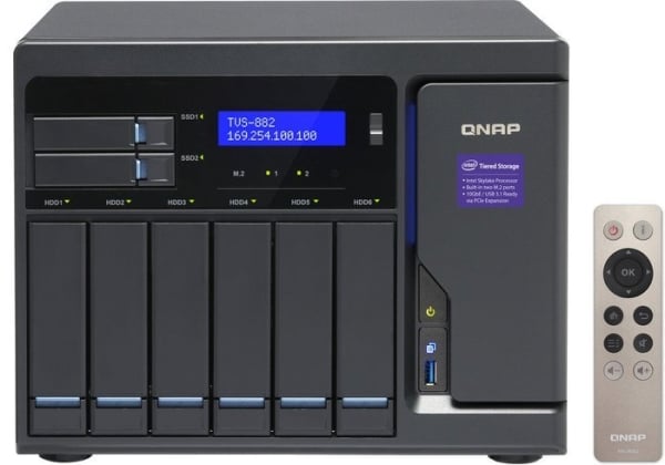 QNAP 8-Bay TurboNAS, SATA 6G, Core i5-6500 3.6 GHz, 16GB RAM QNAP 8-Bay TurboNAS, SATA 6G, Core i5-6500 3.6 GHz, 16GB RAM