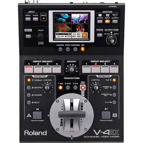Roland V-4EX 4-Channel Digital Video Mixer with Effects Roland V-4EX 4-Channel Digital Video Mixer with Effects