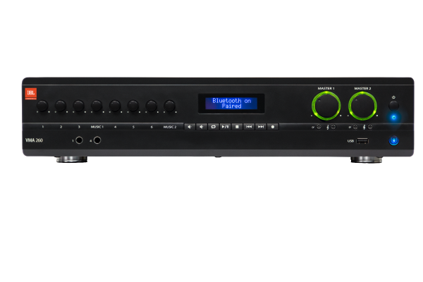 JBL VMA2120 Commercial Series 120W Bluetooth-Enabled Mixer/Amplifier JBL VMA2120 Commercial Series 120W Bluetooth-Enabled Mixer/Amplifier