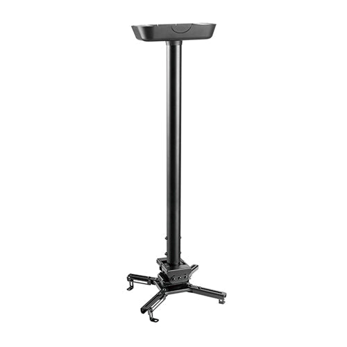 VSYS VPM-20-02L Adjustable Telescopic Projector Ceiling Mount, 735–1135 mm Drop, 35 kg