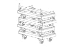 JBL VTX A8 VT Vertical Transporter cart JBL VTX A8 VT Vertical Transporter cart