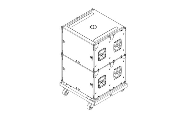 JBL Vertical Transport cart for 4 x VTX B18 Enclosures JBL Vertical Transport cart for 4 x VTX B18 Enclosures
