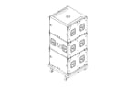 JBL Vertical Transport cart for 4 x VTX B18 Enclosures JBL Vertical Transport cart for 4 x VTX B18 Enclosures