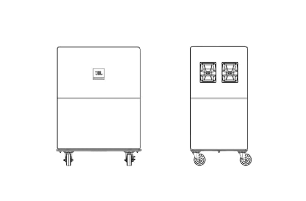 JBL VTX S25 VT CVR Vertical Transporter Cover JBL VTX S25 VT CVR Vertical Transporter Cover